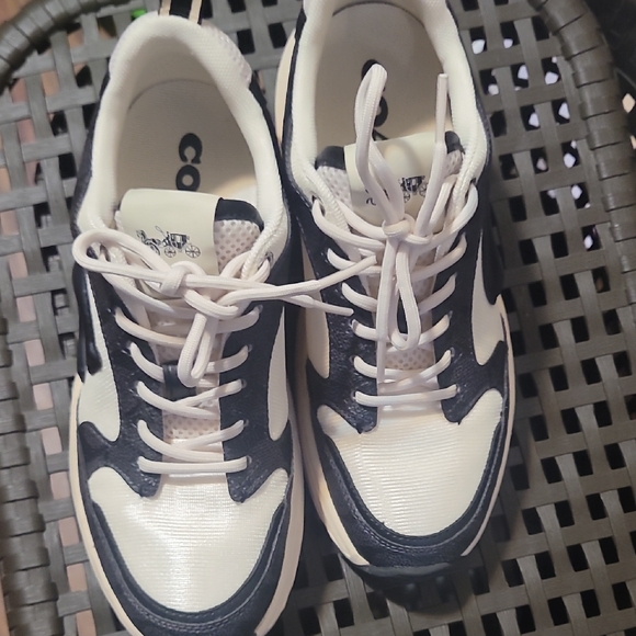 Coach Black and White Women's Sneakers - Picture 1 of 6